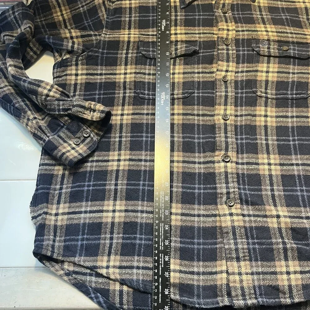 Timberland Men’s XL Plaid Flannel Shirt Long Sleeve Button Front Outdoor Workwea - Picture 2 of 8